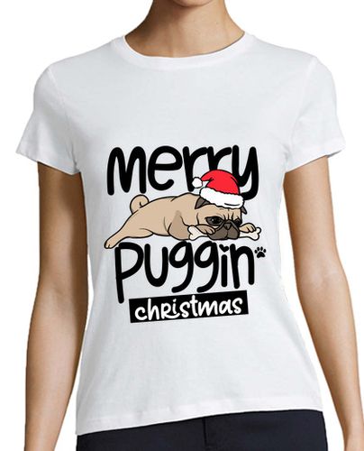 Camiseta mujer feliz navidad puggin - latostadora.com - Modalova