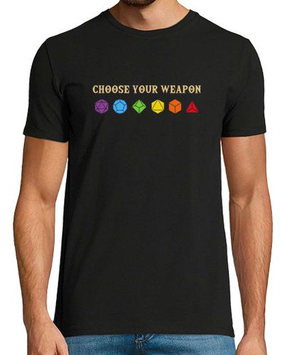 Camiseta elige tu arma juego de mesa maestro del juego rpg gm pluma y papel - latostadora.com - Modalova