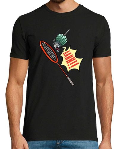 Camiseta Hombre Manga Corta jugador de bádminton volante gritando laTostadora - latostadora.com - Modalova