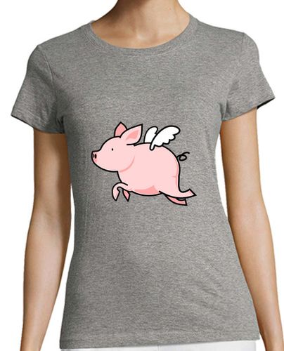 Camiseta mujer cerdo - latostadora.com - Modalova