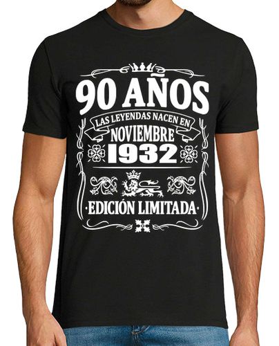 Camiseta 90 años - cumpleaños noviembre de 1932 - latostadora.com - Modalova