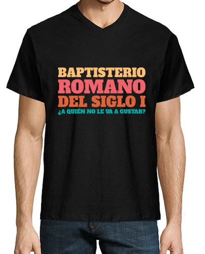 Camiseta Hombre Cuello Pico Baptisterio romano del siglo I laTostadora - latostadora.com - Modalova