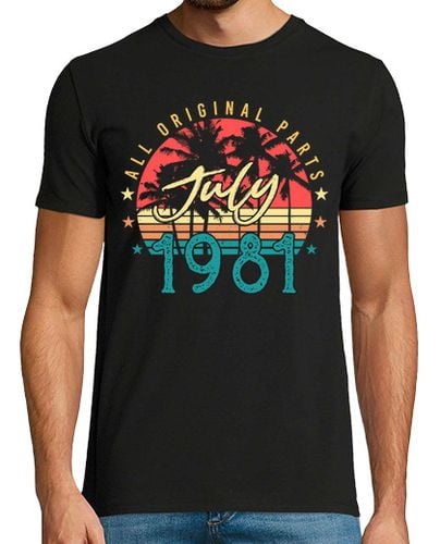 Camiseta Hombre Manga Corta nacido en julio de 1981 laTostadora - latostadora.com - Modalova