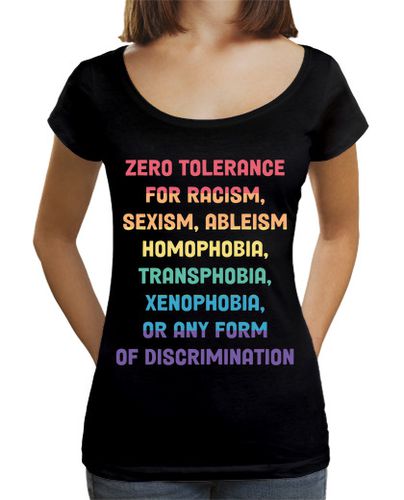 Camiseta mujer tolerancia cero al racismo sexismo - latostadora.com - Modalova
