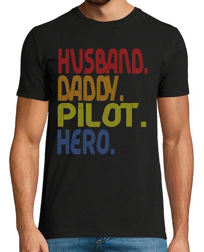 Camiseta Hombre Manga Corta marido papá piloto héroe laTostadora - latostadora.com - Modalova