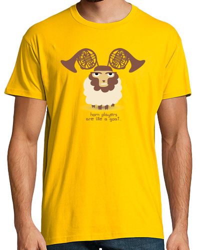 Camiseta Hombre Manga Corta Horn players are like a goat laTostadora - latostadora.com - Modalova