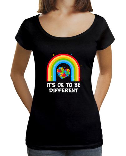 Camiseta mujer está bien ser diferente conciencia del - latostadora.com - Modalova
