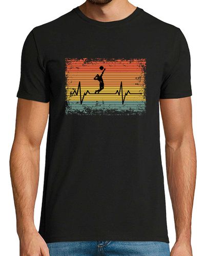 Camiseta Vintage Heartbeat Volleyball Gift Idea - latostadora.com - Modalova