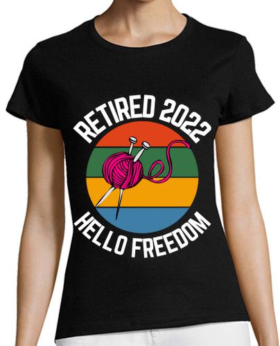 Camiseta Mujer Manga Corta jubilado crochet 2022 hola libertad laTostadora - latostadora.com - Modalova