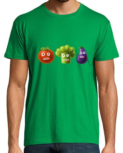 Camiseta brócoli tomate y berenjena divertida verduras de dibujos animados - latostadora.com - Modalova