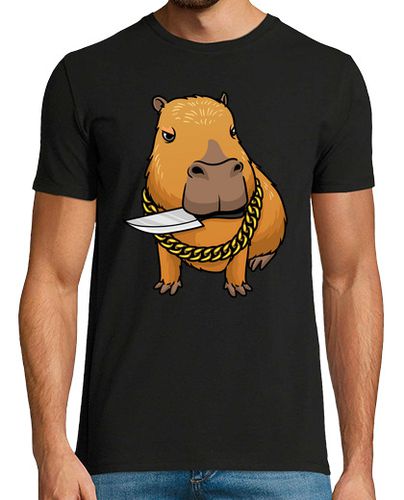 Camiseta carpincho con cuchillo gracioso roedor - latostadora.com - Modalova