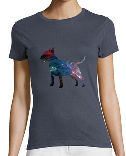 Camiseta mujer Bull terrier galaxia - latostadora.com - Modalova