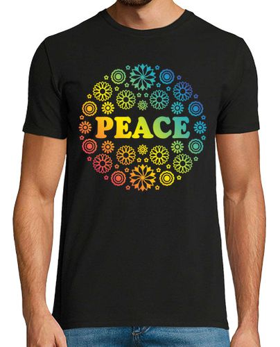 Camiseta paz flores arcoiris - latostadora.com - Modalova