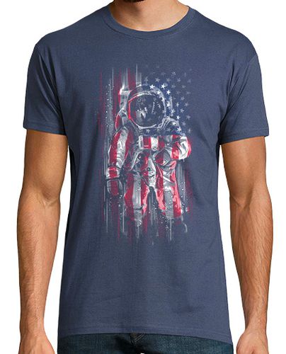 Camiseta Hombre Manga Corta bandera de astronauta laTostadora - latostadora.com - Modalova