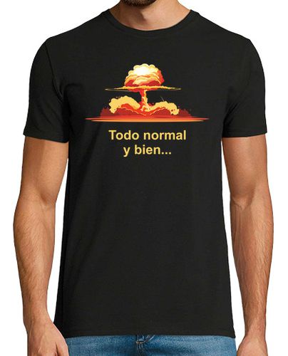 Camiseta Hombre Manga Corta Todo normal y bien... laTostadora - latostadora.com - Modalova