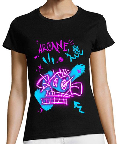 Camiseta mujer Camiseta Arcane dibujos Jinx - latostadora.com - Modalova