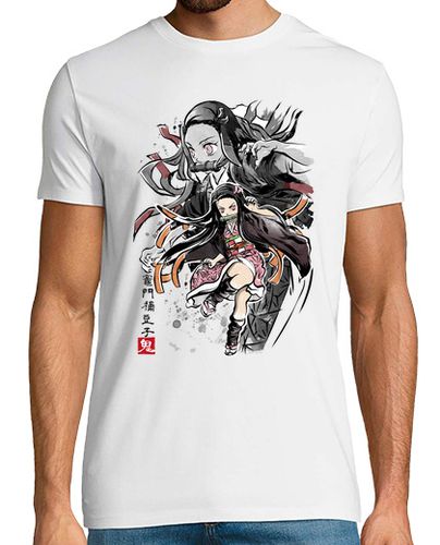 Camiseta Demon slayer Nezuko sumi-e - latostadora.com - Modalova