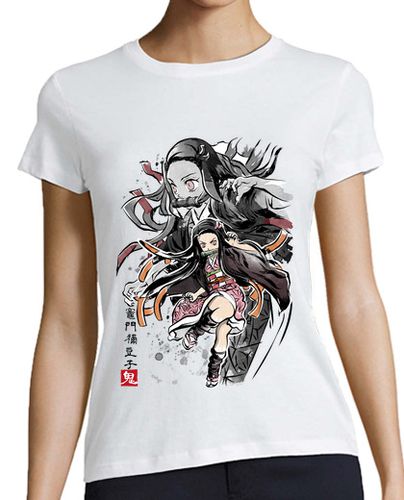 Camiseta mujer Demon slayer Nezuko sumi-e - latostadora.com - Modalova