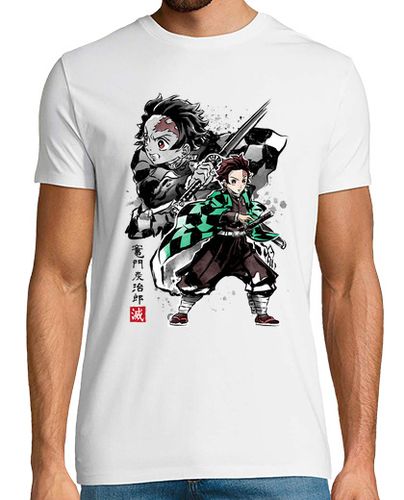 Camiseta Demon slayer Tanjiro sumi-e - latostadora.com - Modalova