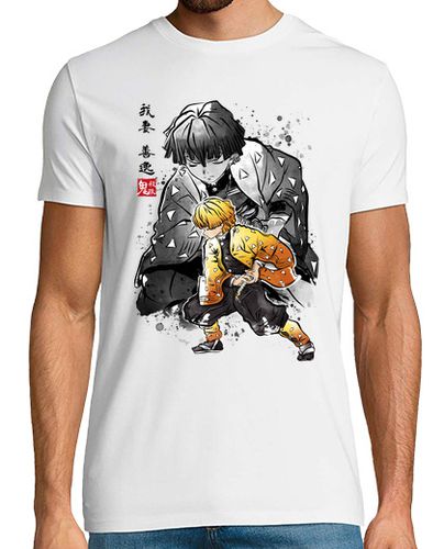 Camiseta Demon slayer Zenitsu sumi-e - latostadora.com - Modalova