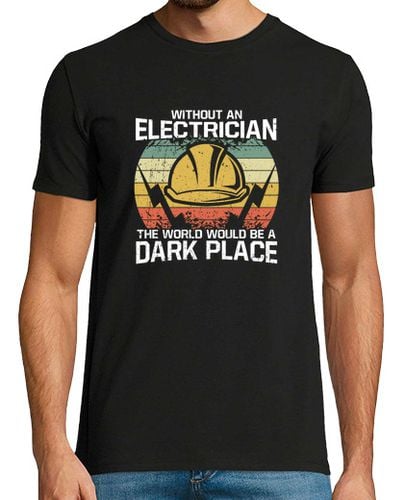 Camiseta Hombre Manga Corta sin un electricista el mundo sería un lugar oscuro laTostadora - latostadora.com - Modalova