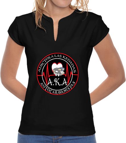 Camiseta Mujer Cuello Mao Diseño 2015601 laTostadora - latostadora.com - Modalova