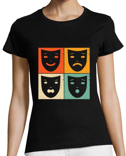 Camiseta mujer teatro máscara entretenimiento musical - latostadora.com - Modalova