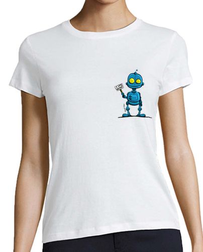 Camiseta mujer robot azul laTostadora - latostadora.com - Modalova