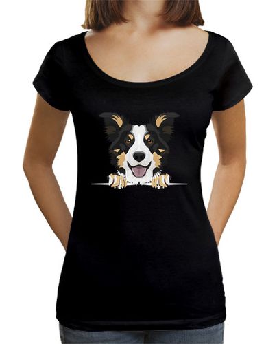 Camiseta mujer collie de frontera sonriente laTostadora - latostadora.com - Modalova