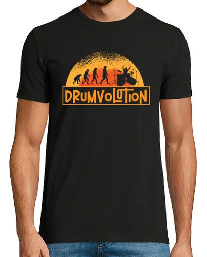 Camiseta Hombre Manga Corta Drumvolution Drums Drumming Percussion Drummer laTostadora - latostadora.com - Modalova