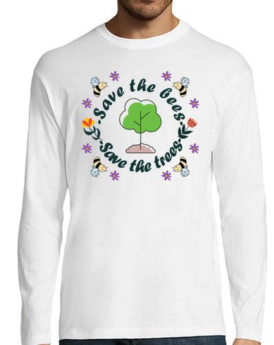 Camiseta Hombre Manga Larga árbol de abejas del día de la tierra laTostadora - latostadora.com - Modalova