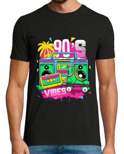 Camiseta Hombre Manga Corta 90s vibes 1990s noventa cinta de casete laTostadora - latostadora.com - Modalova