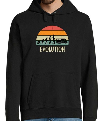 Sudadera Con Capucha Para Hombre evolución autocaravana hombre humor laTostadora - latostadora.com - Modalova