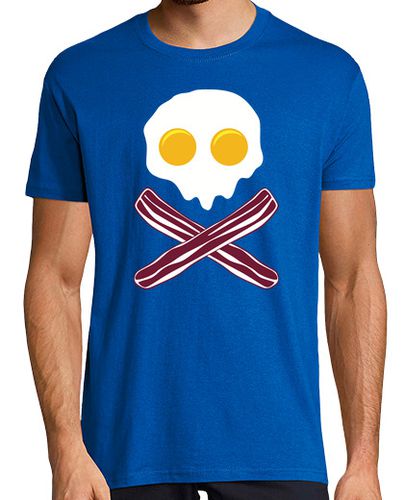 Camiseta Huevos y Beicon (Bandera Pirata) laTostadora - latostadora.com - Modalova