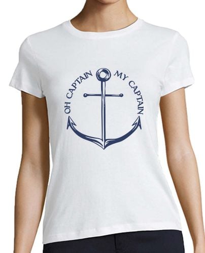 Camiseta Mujer Manga Corta Oh Captain My Captain laTostadora - latostadora.com - Modalova