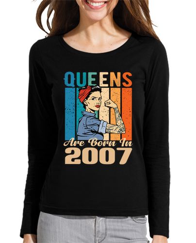 Camiseta mujer las reinas nacen en 2007 - latostadora.com - Modalova