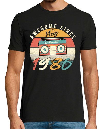 Camiseta Hombre Manga Corta mejor año de nacimiento mayo 1986 laTostadora - latostadora.com - Modalova