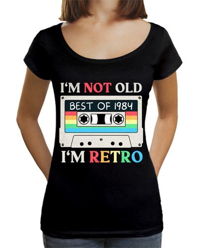 Camiseta mujer vintage 1984 casete retro cumpleaños - latostadora.com - Modalova