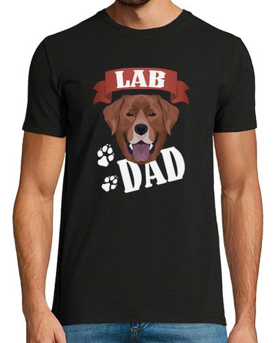 Camiseta papá labrador chocolate papá perro - latostadora.com - Modalova