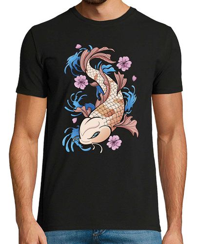 Camiseta flor de cerezo vintage i carpa koi - latostadora.com - Modalova
