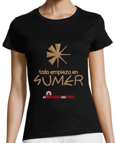 Camiseta Mujer Manga Corta Sumer Ed. especial entallada para fondo oscuro laTostadora - latostadora.com - Modalova