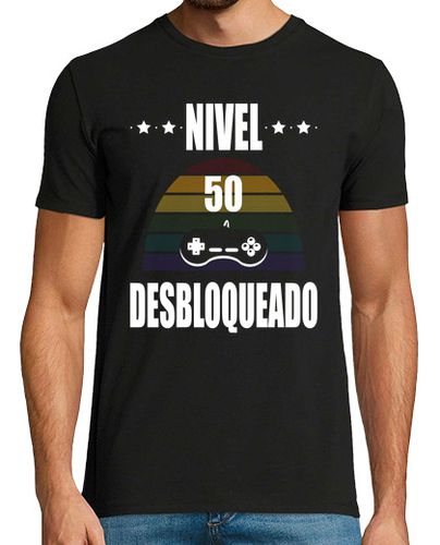 Camiseta Gamer Nivel 50 Desbloqueado Blanco - latostadora.com - Modalova