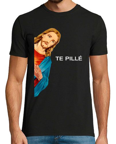 Camiseta Jesús Te Pillé Cristiano Iglesia - latostadora.com - Modalova