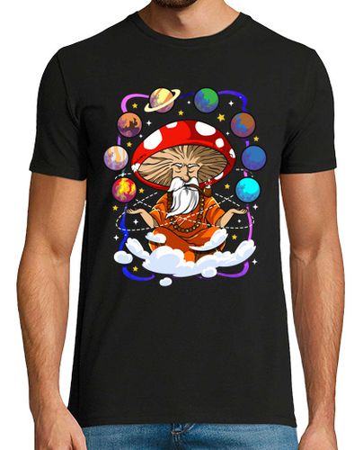 Camiseta Buda Setas y Planetas Yoga Magia Mago Meditación Zen Budismo - latostadora.com - Modalova