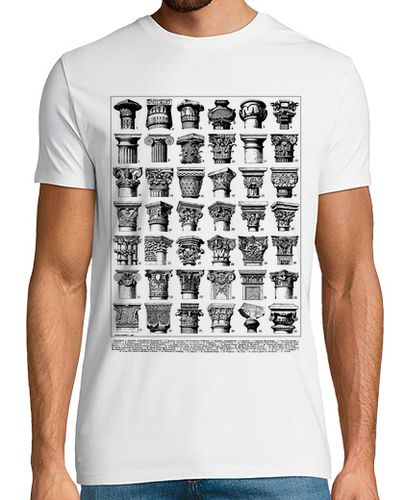 Camiseta Tipos de Capiteles Historia Del Arte Clásico Roma Y Grecia Profes - latostadora.com - Modalova