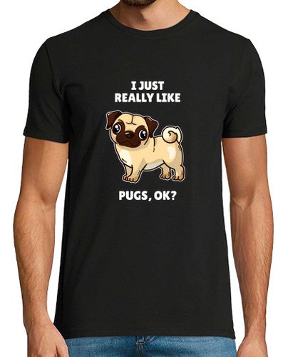 Camiseta regalo divertido del amante del perro pug me gustan mucho los pugs - latostadora.com - Modalova