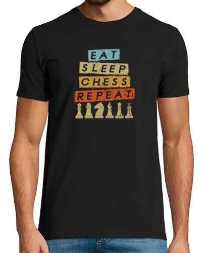 Camiseta Eat Sleep Chess Repeat - latostadora.com - Modalova