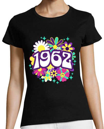 Camiseta mujer Groovy 1962 Mujer 60 Años Cumpleaños - latostadora.com - Modalova