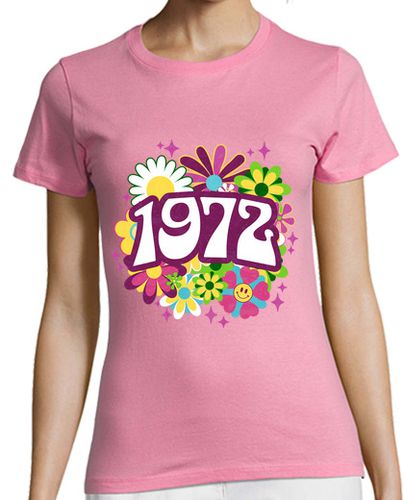 Camiseta mujer Groovy 1972 Mujer 50 Años Cumpleaños laTostadora - latostadora.com - Modalova