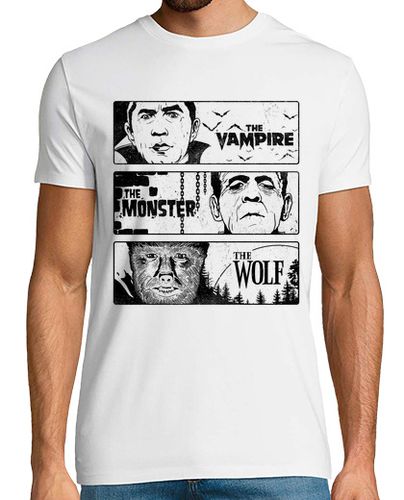 Camiseta The Vampire The Monster and The Wolf II laTostadora - latostadora.com - Modalova